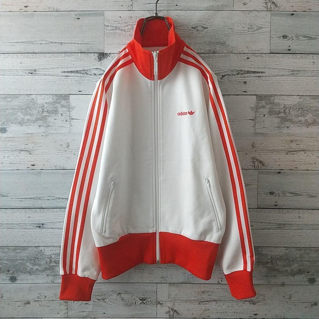 超人気☆アディダス 刺繍トレフォイルロゴ バイカラー 切替 トラックジャケット