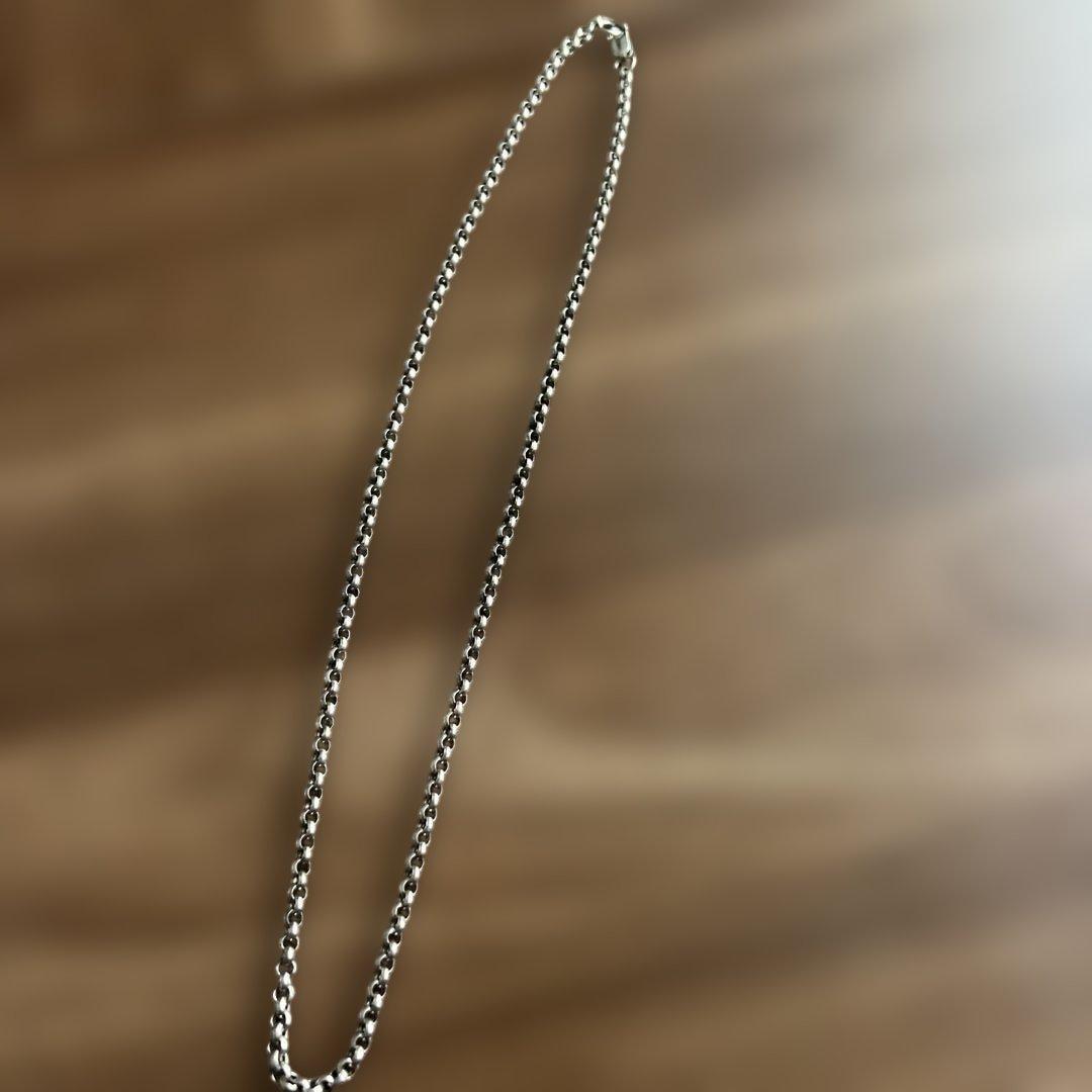 シルバーポロチェーン　50cm