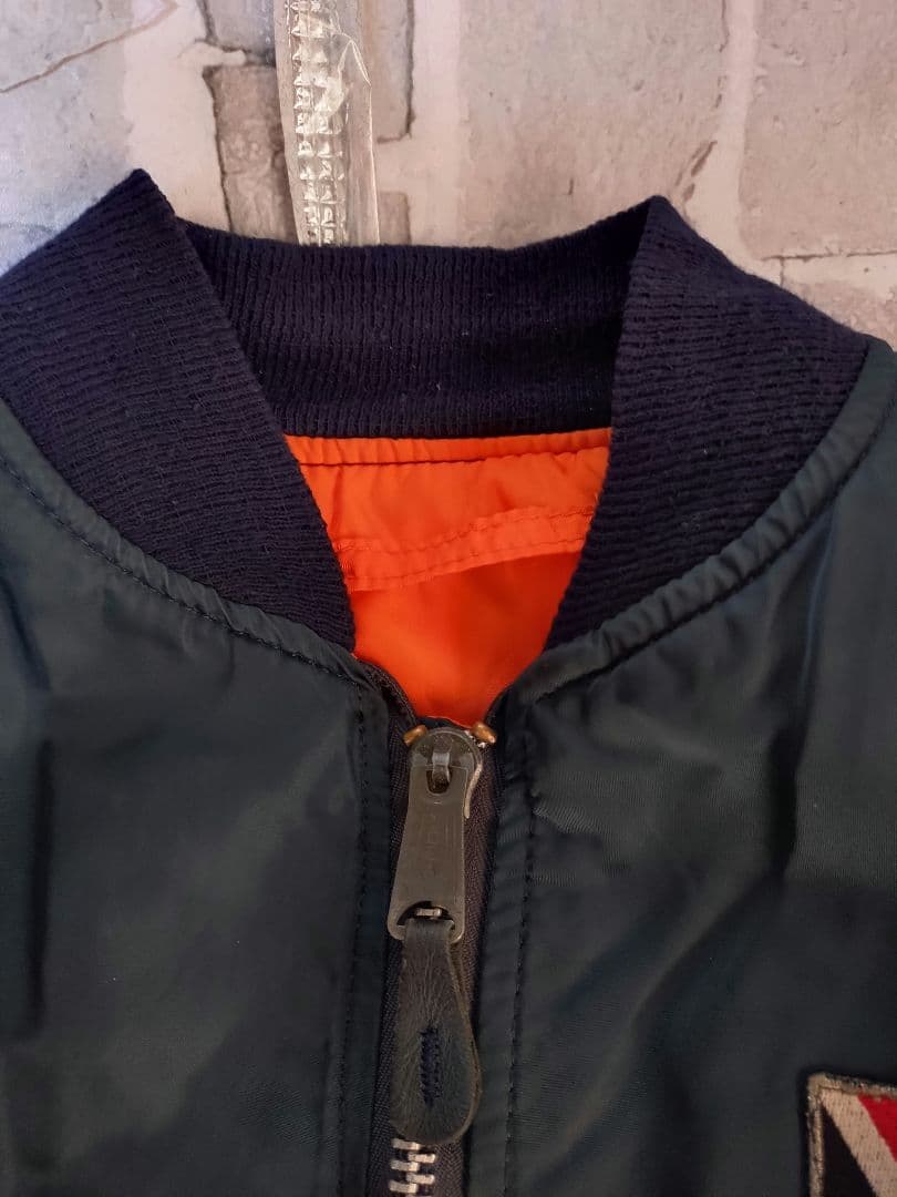 【超希少旧タグ】【USA製】【Lサイズ】【アルファ】【MA-1】【ネイビー】