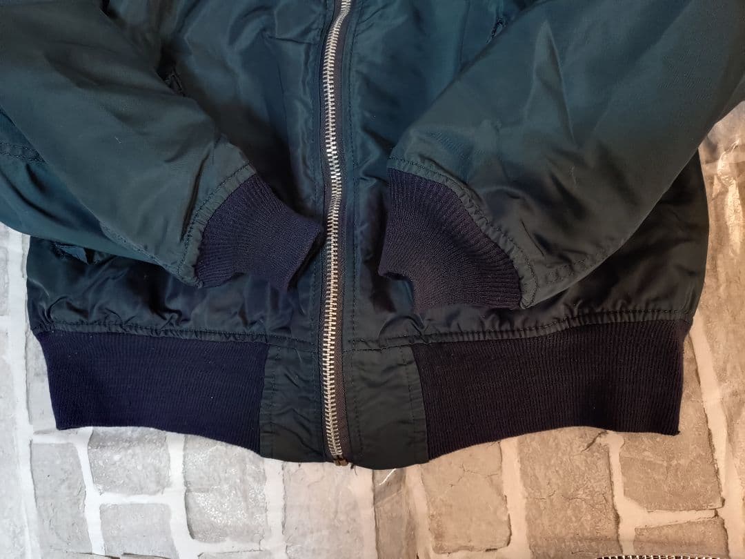 【超希少旧タグ】【USA製】【Lサイズ】【アルファ】【MA-1】【ネイビー】