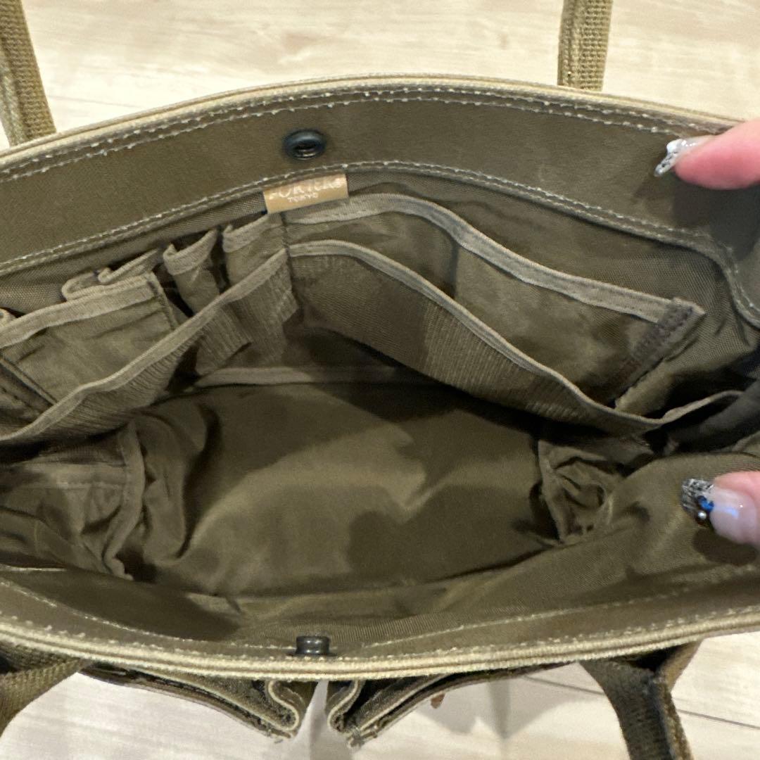 PORTER トートバッグ カーキ