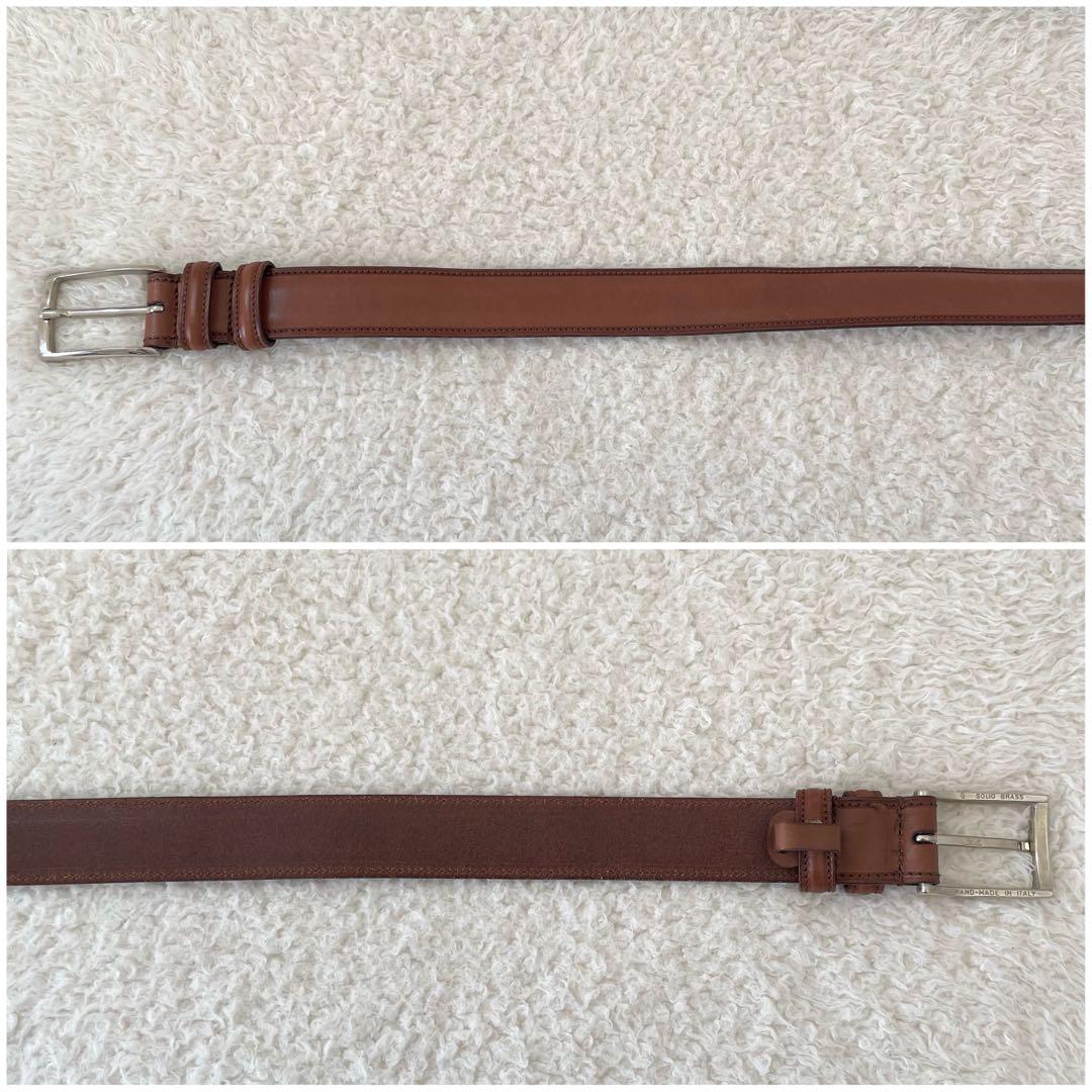 【美品】Felisi ベルト レザー 茶色 メンズ 48-90