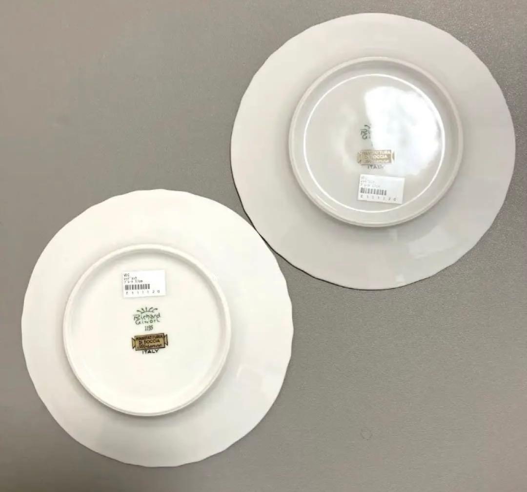 リチャードジノリ　レッドコック　ケーキプレート2枚