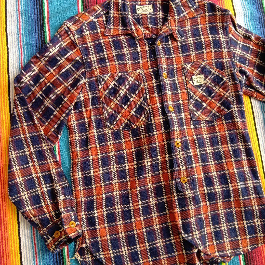 名作逸品！極美品！ウエストライド★WESTRIDE★ヘビーネルシャツ★日本製