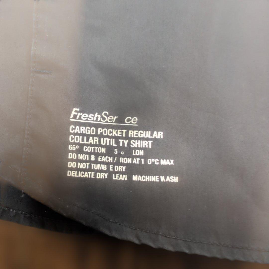 Fresh Service カーゴポケットレギュラーカラーユーティリティシャツ