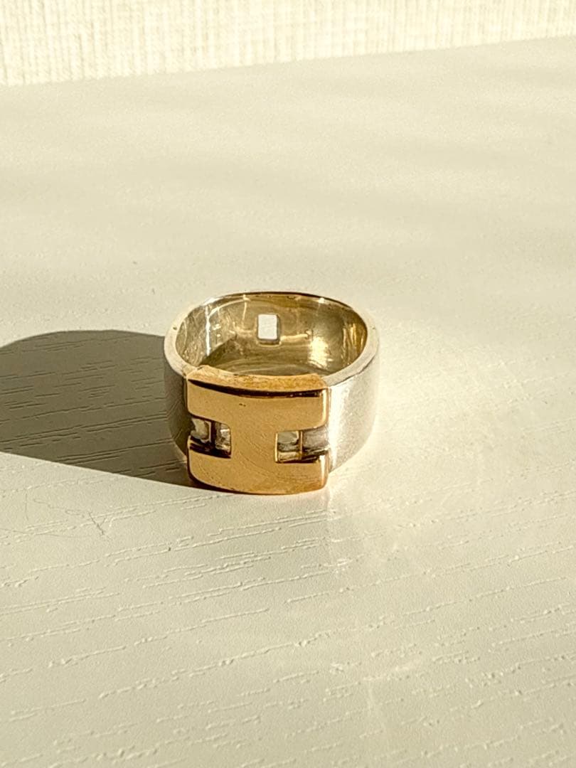 Hermes　エルメス　ヘラクレス　リング　コンビ　925×K18　51 10号