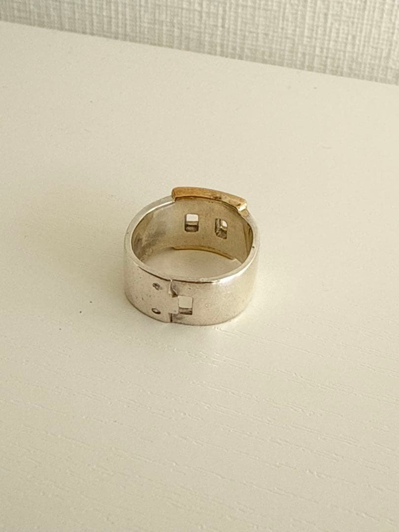 Hermes　エルメス　ヘラクレス　リング　コンビ　925×K18　51 10号