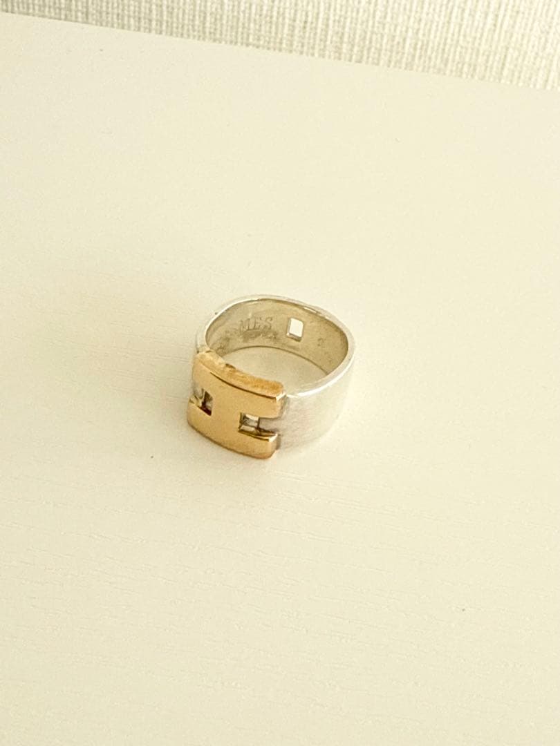 Hermes　エルメス　ヘラクレス　リング　コンビ　925×K18　51 10号