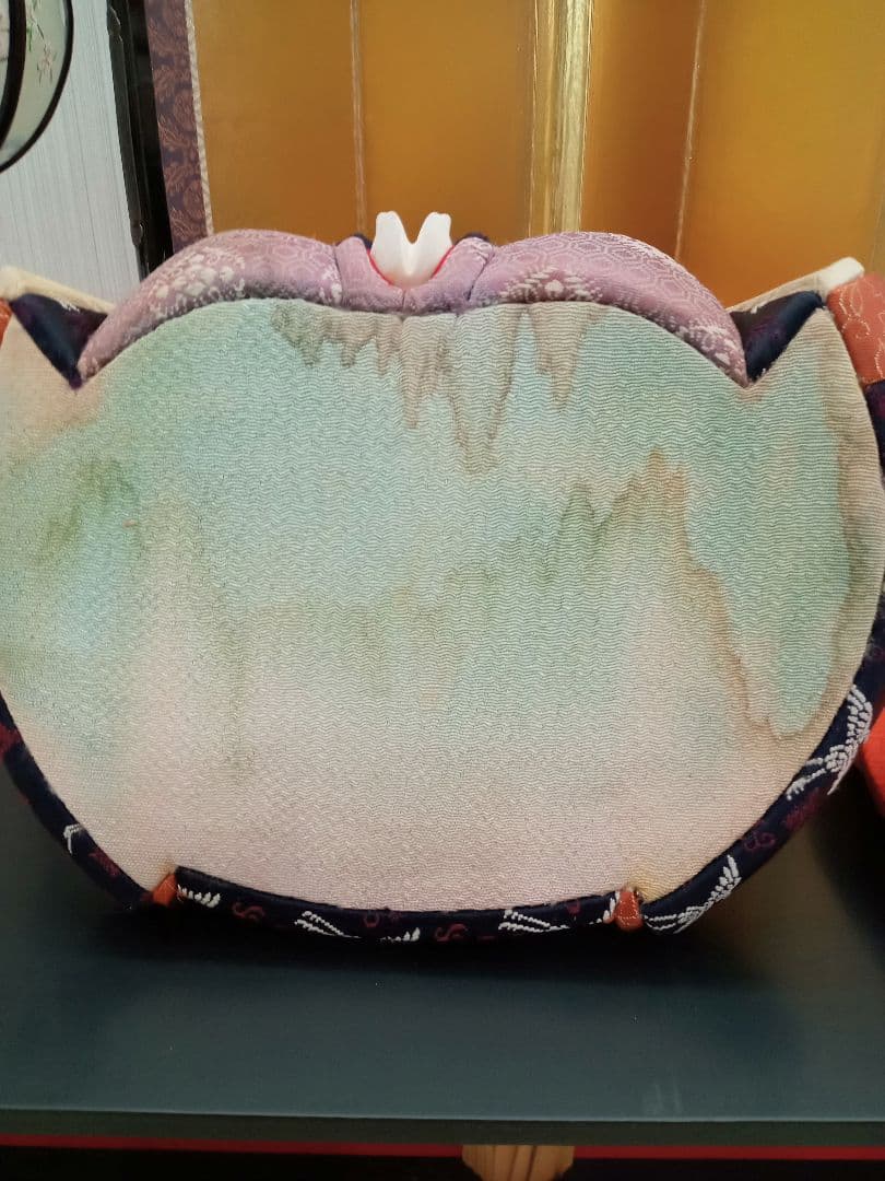 雛人形　百歳雛（ももとせびな）木目込み人形　金屏風　雪洞付　長寿　変わり雛