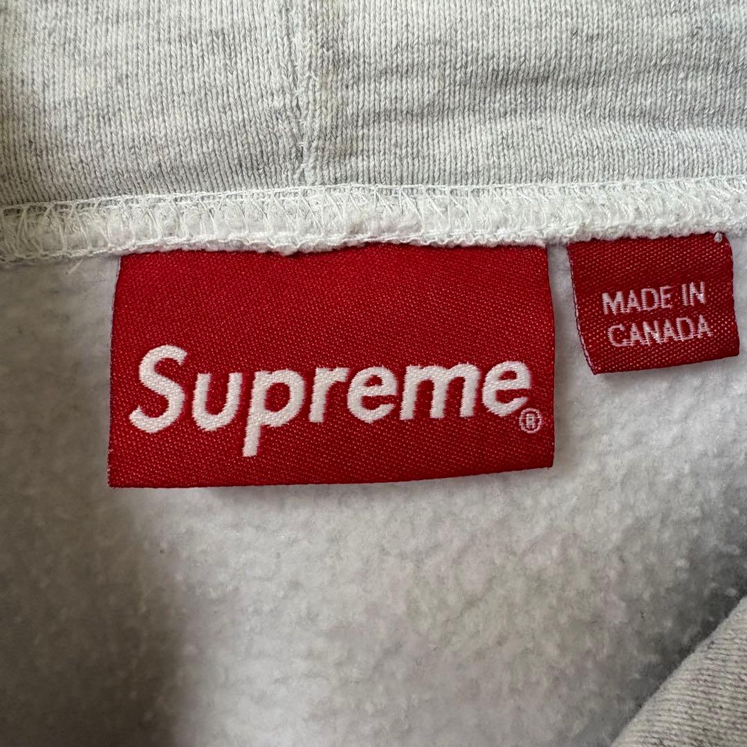 【激レア】SUPREME シュプリーム　パーカー　ボックスロゴ　刺繍　スウェット