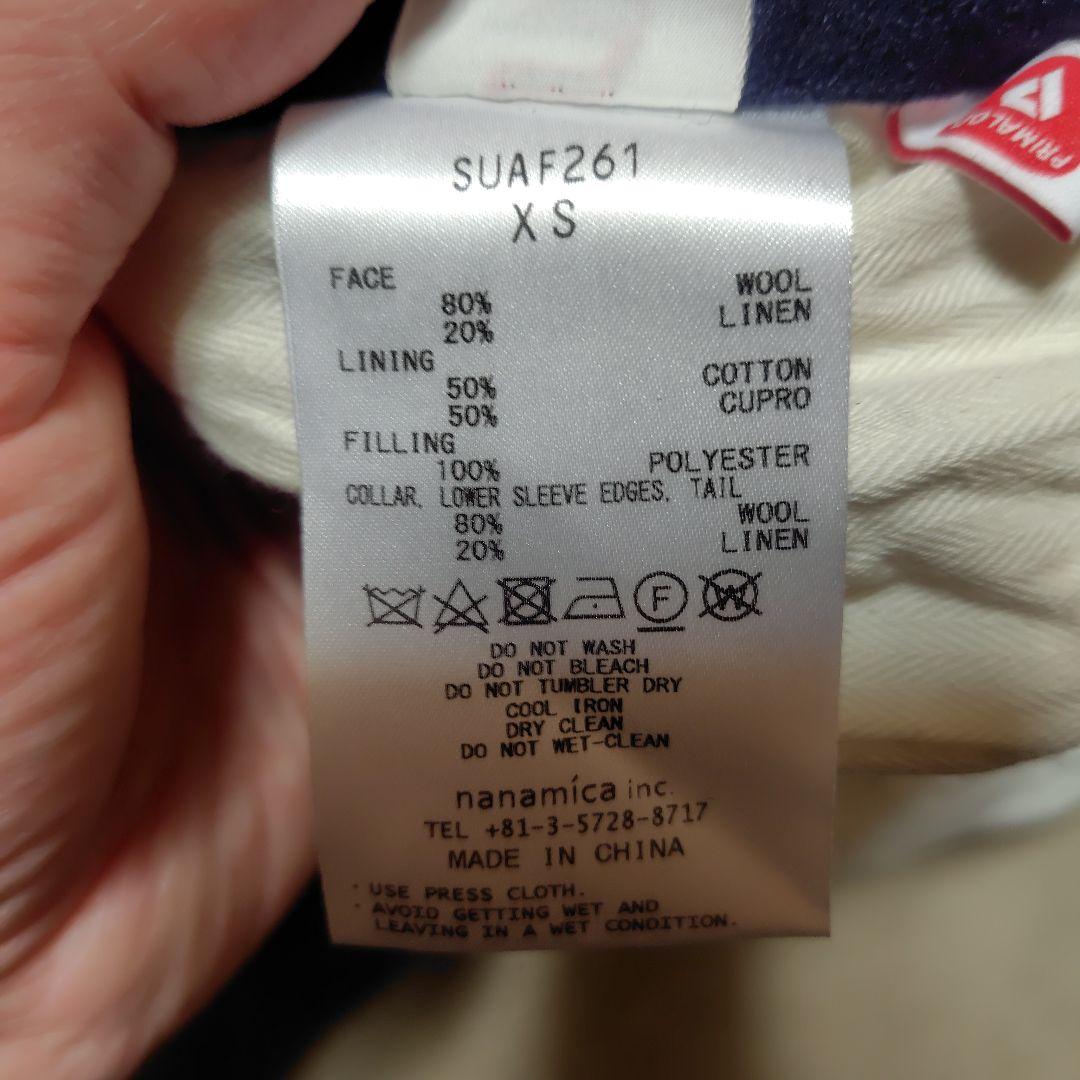 nanamica OOALスタジアムジャケット ウールリネンダークネイビー