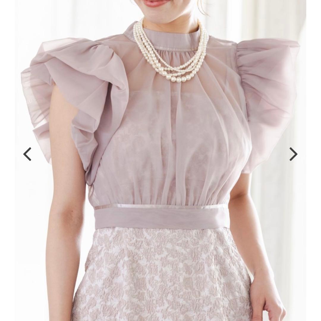 SNIDEL ボレロセットジャガードドレス　1