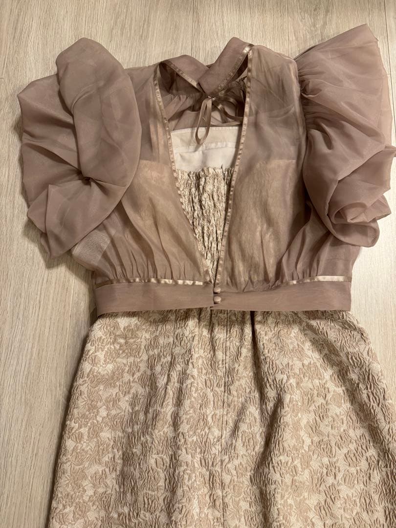 SNIDEL ボレロセットジャガードドレス　1