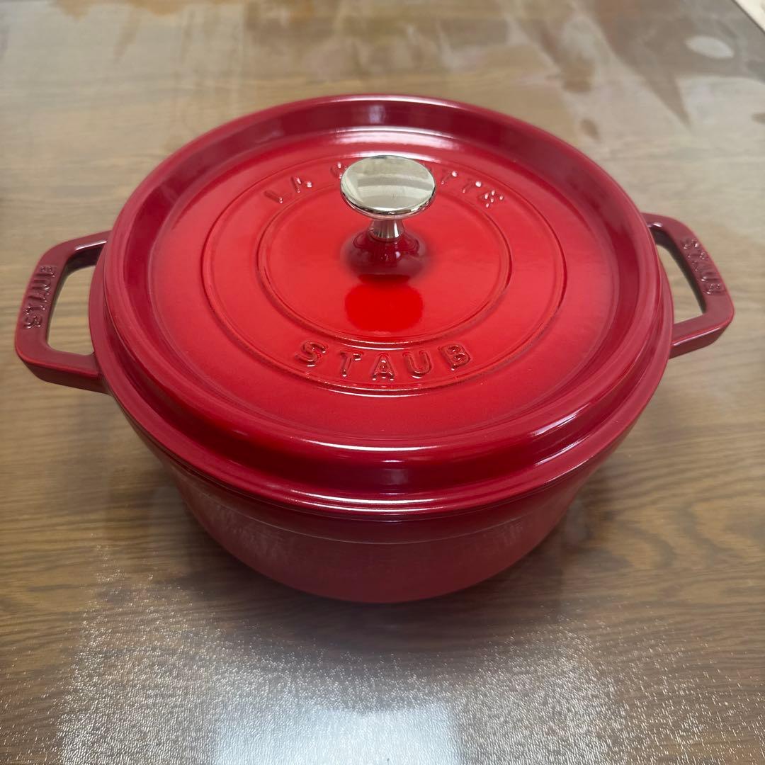 STAUBストウブ チェリーレッド24cm ⭐︎超美品⭐︎