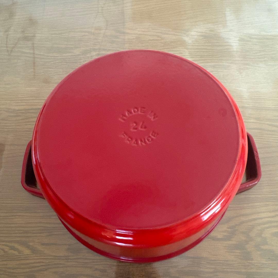 STAUBストウブ チェリーレッド24cm ⭐︎超美品⭐︎