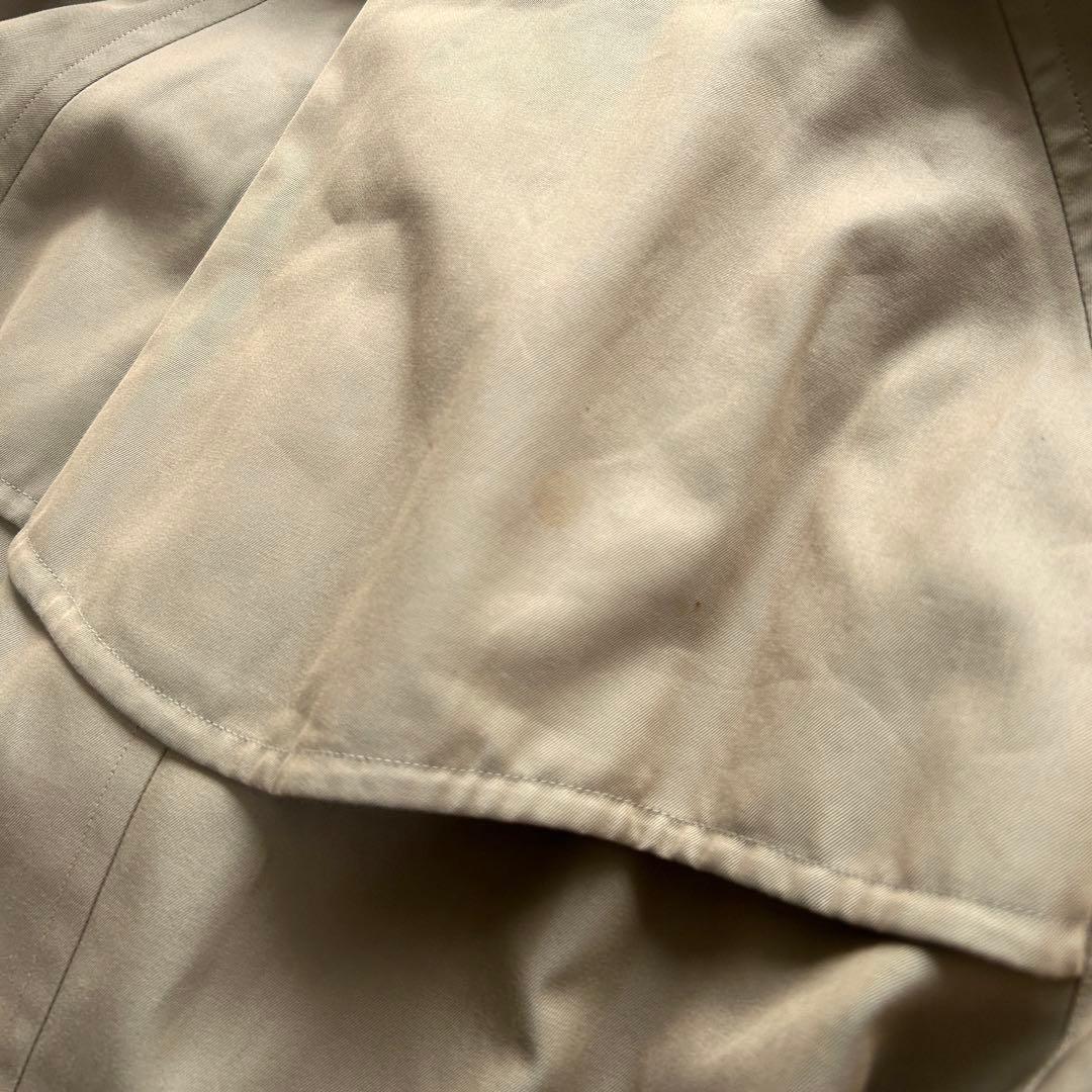 【美品】バーバリー　トレンチコート　ロング丈　ベルト付き　ベージュ　M相当