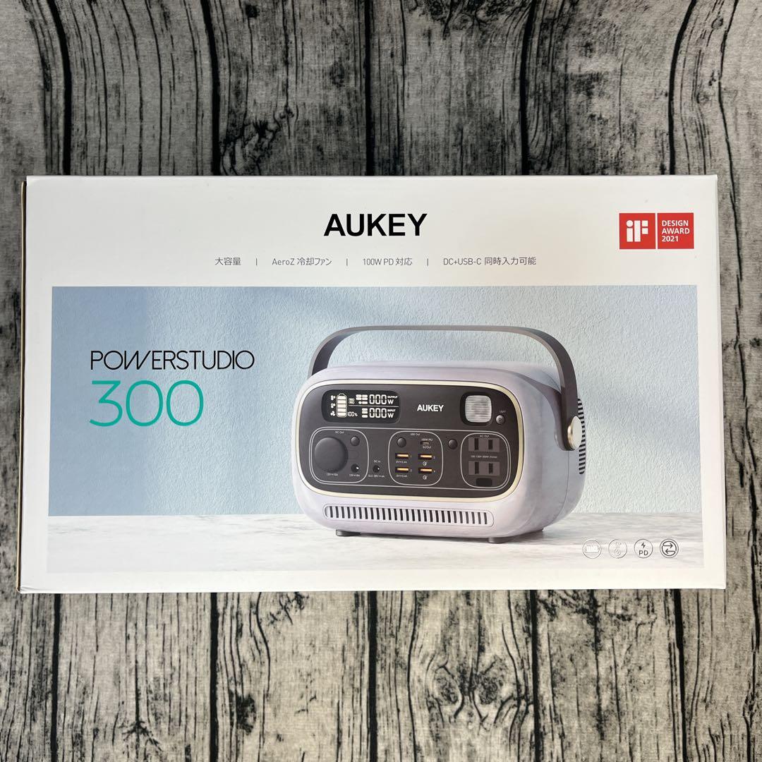 【新品未開封】AUKEY POWERSTUDIO 300 ポータブル電源