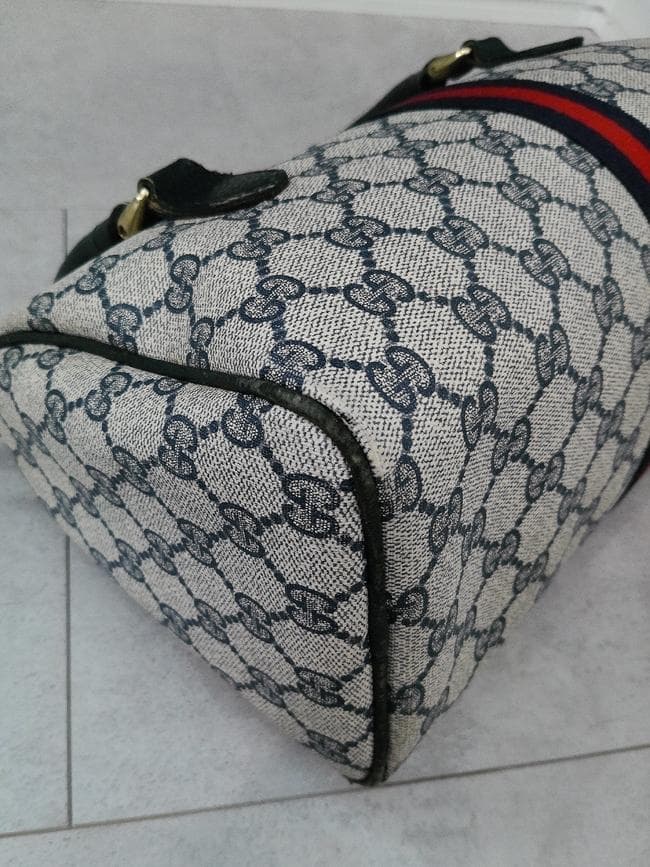 OLD GUCCI オールドグッチ シェリーライン GG柄 ミニボストンバッグ