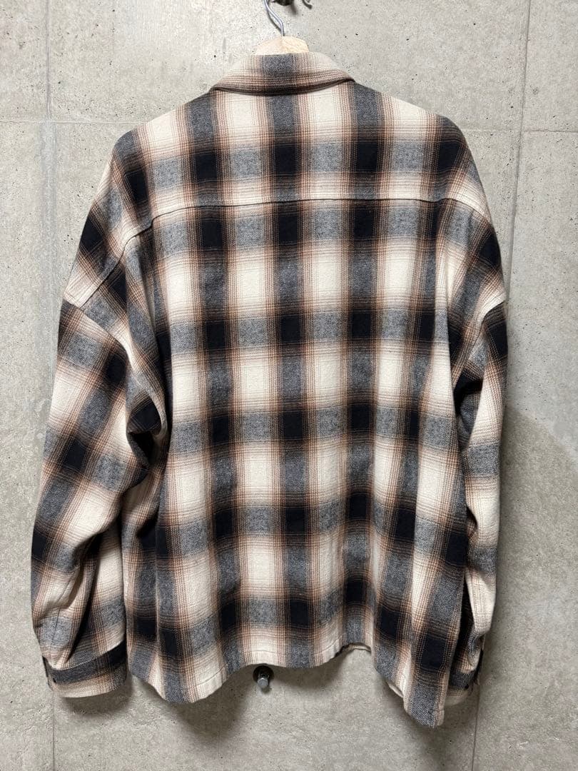 LÝFT OVERSIZE FLANNEL SHIRT - BROWN