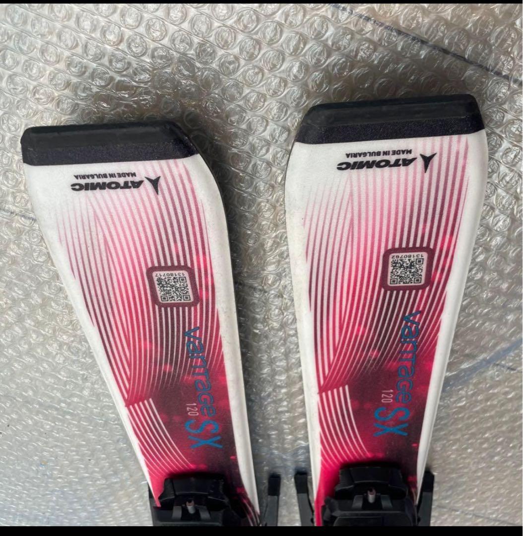 ジュニアスキーセット　ATOMIC 120cm ロシニョール　24-24.5cm