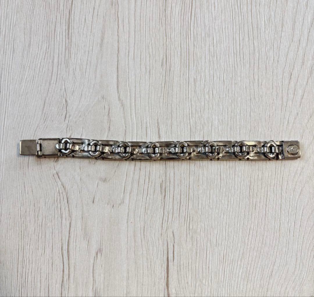 VERSACE ヴェルサーチ ギリシャ風デザイン ブレスレット シルバー