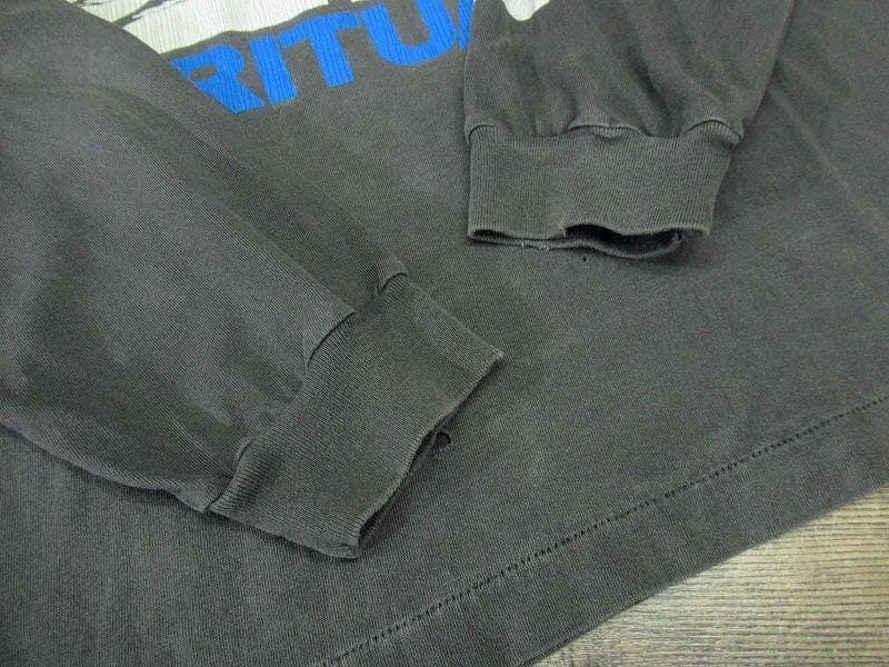 XL 美品 23SS セントマイケル UNKNOWN 加工 プリント Tシャツ