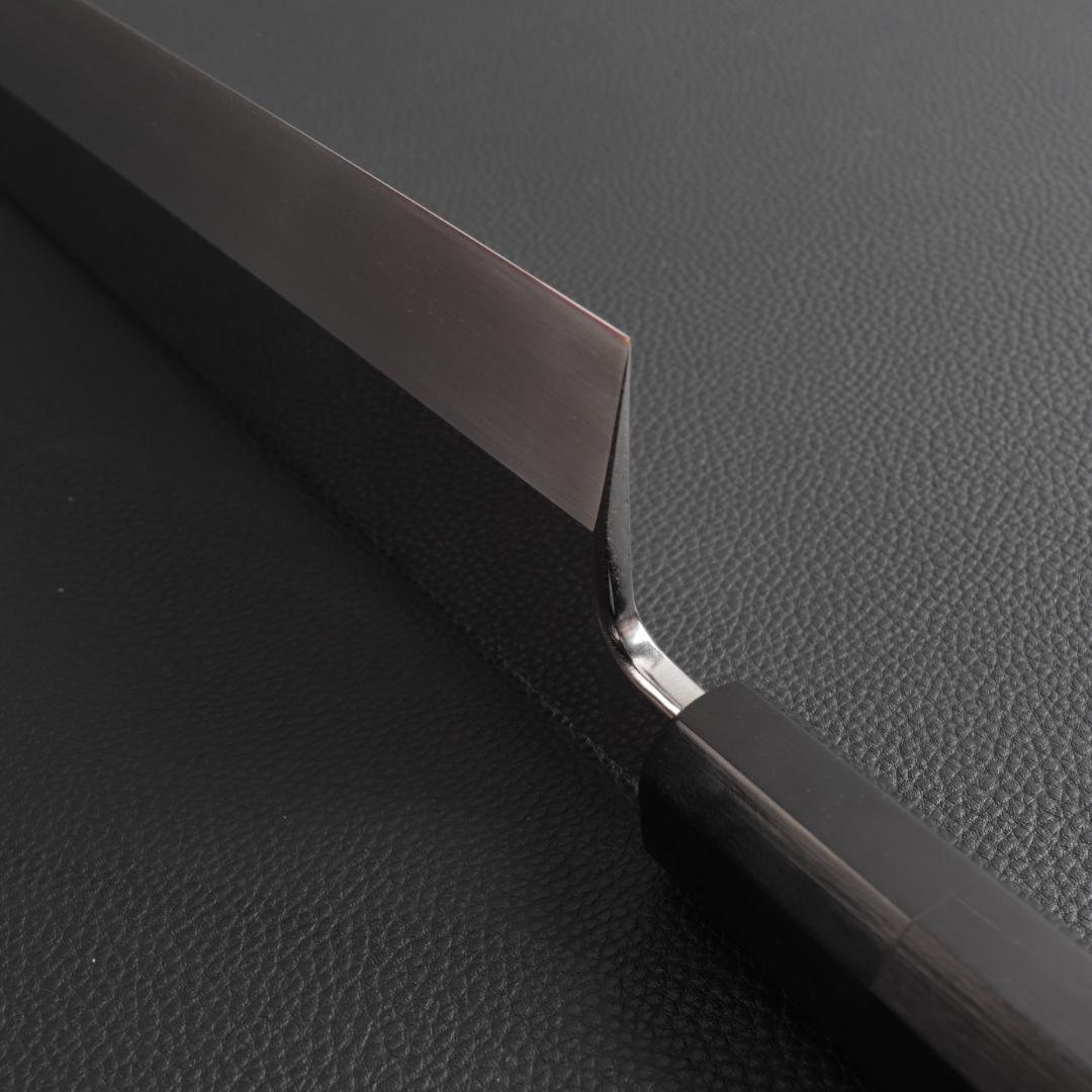 11055 鱧切り 骨切り包丁 尺一 鏡面仕上げ 刺身包丁 黒檀黒水牛角八角柄
