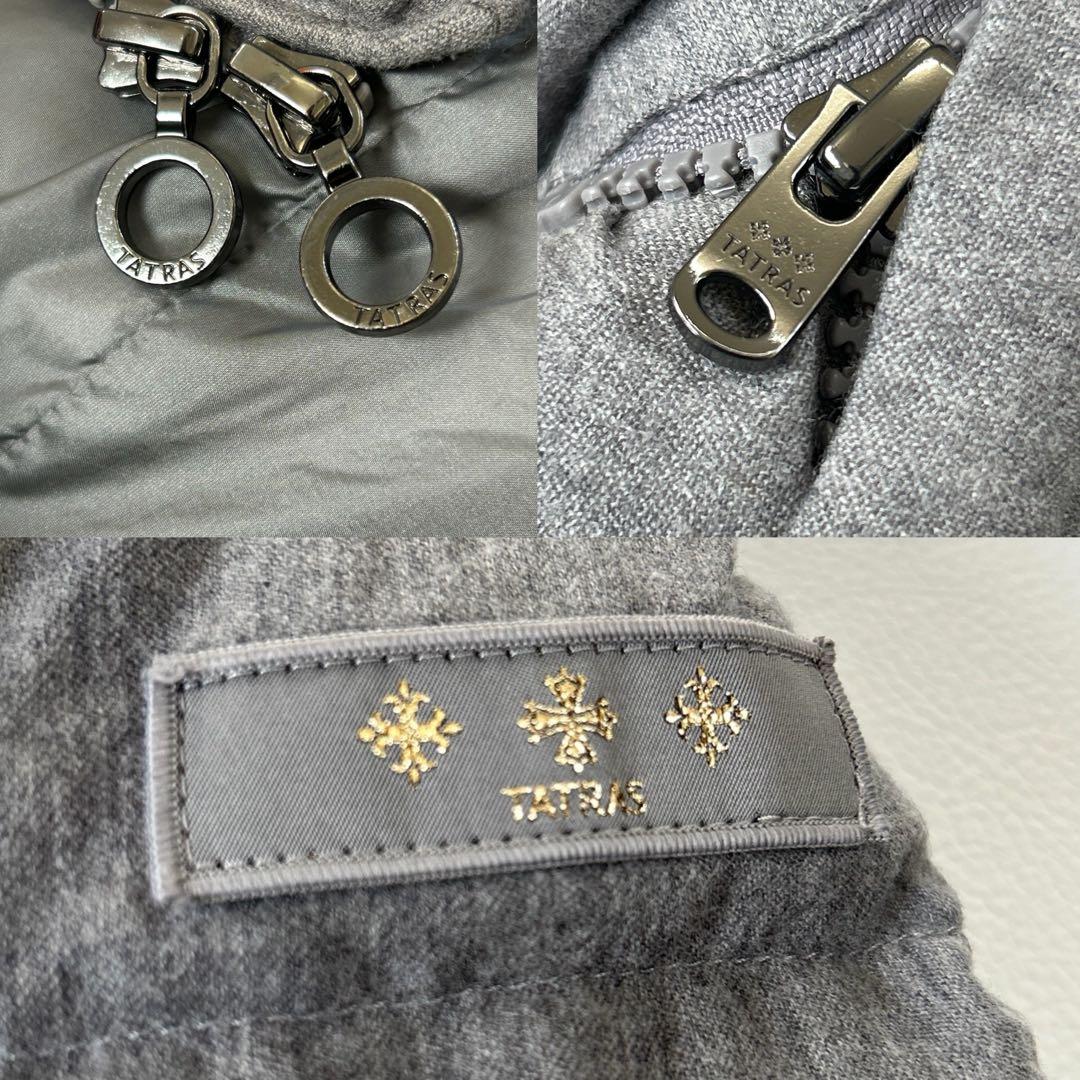 極美品 タトラス ラビアナ ラヴィアナ ウール ダウンジャケット グレー M