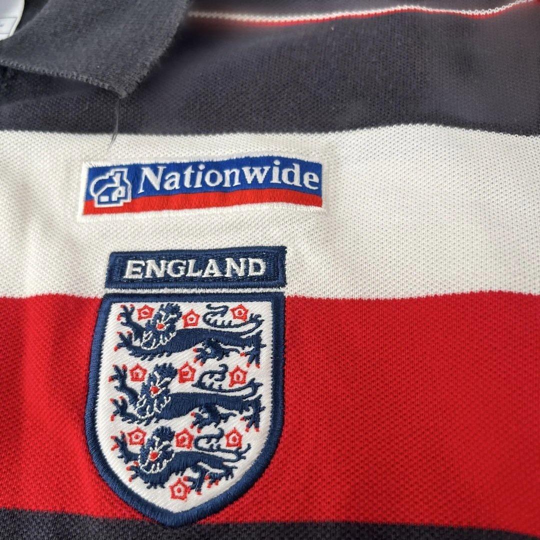 90s イングランド代表 UMBRO アンブロ マルチボーダー ポロシャツ