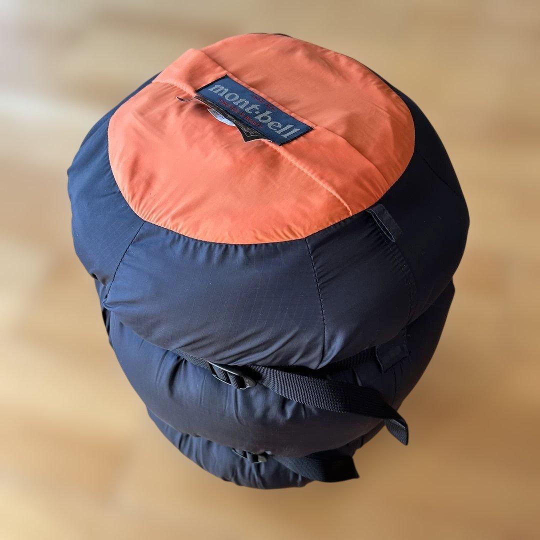 モンベル　バローバッグ　＃1 寝袋　右ジッパー　オレンジ