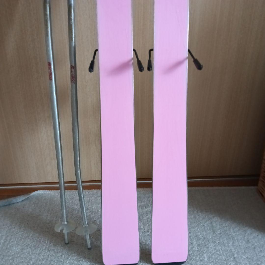 お値下げ♬ スキー板 140㎝・ストック 90㎝　セット