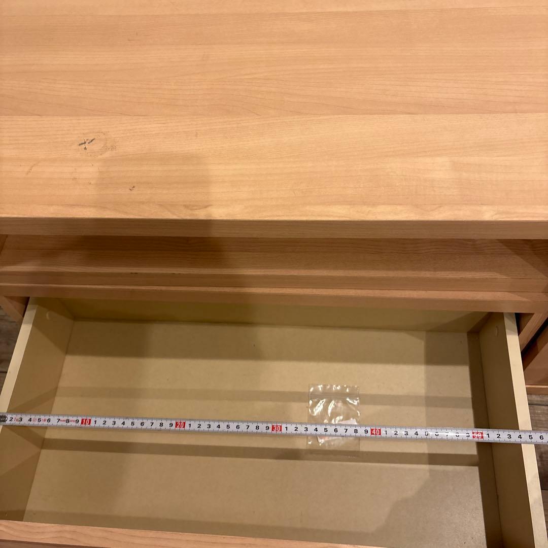 ナチュラルウッド テレビ台 引き出し2つ