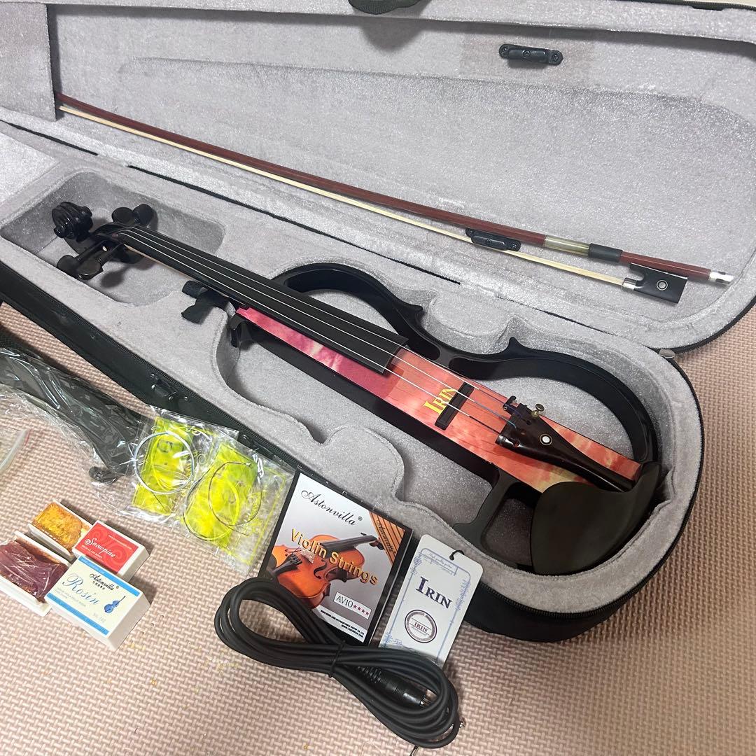 IRIN エレキバイオリン 4/4 ケース付 初心者セット