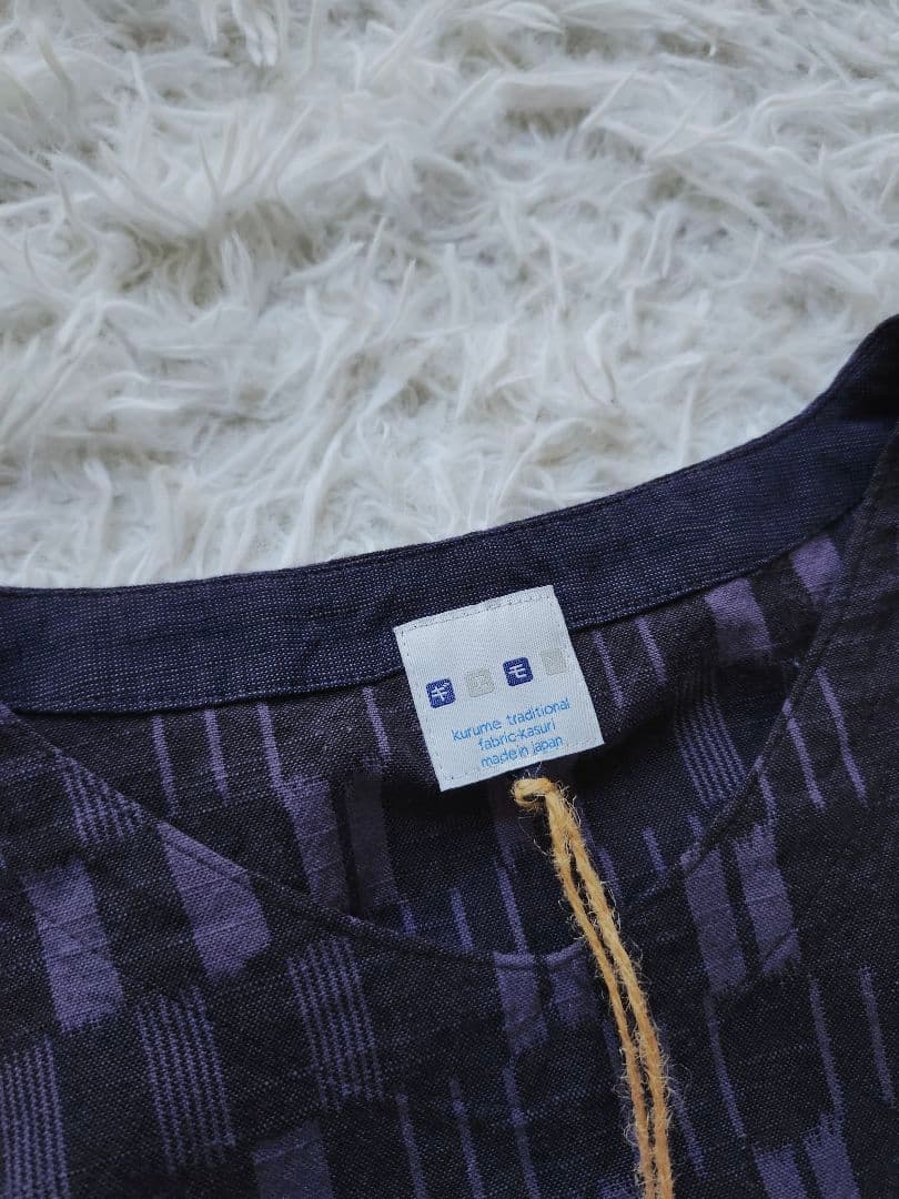 【新品】儀右衛門　ギエモン　久留米絣 かすり　ブラウス　チュニック