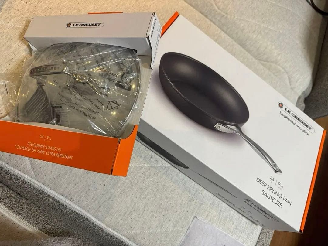 新品 ♡ Le Creuset ディープフライパン 24cm ガラス蓋