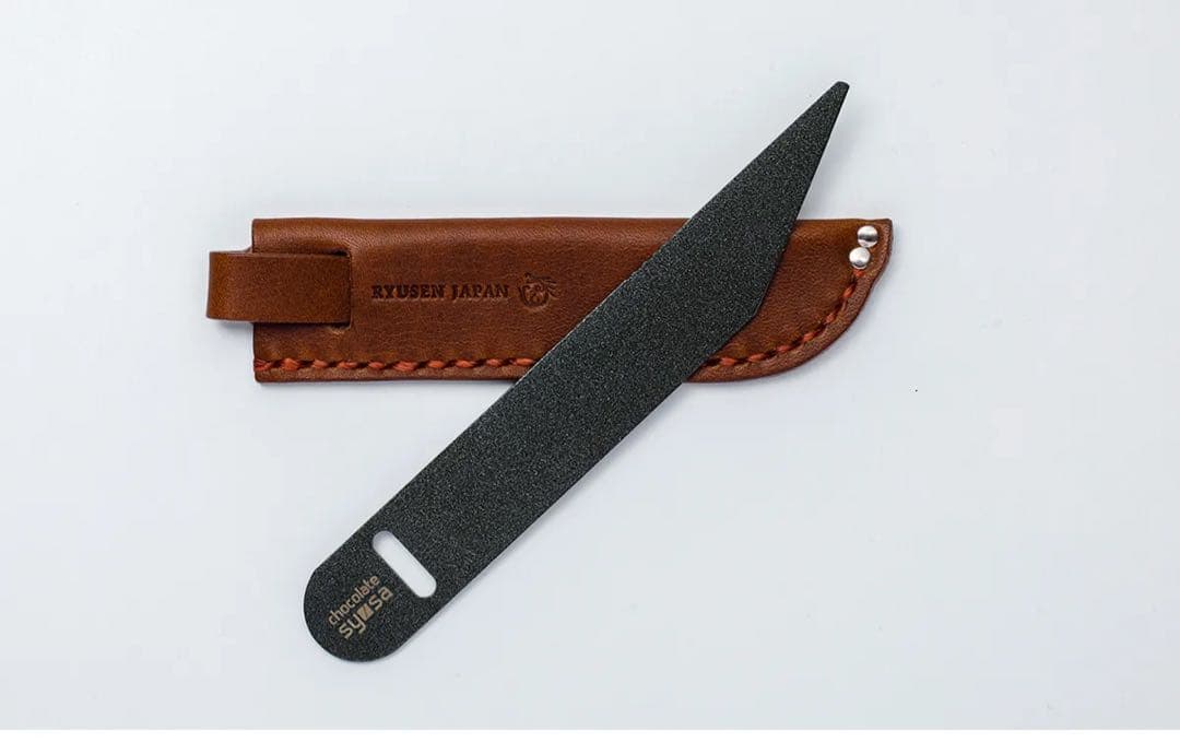 龍泉刃物 ショコラナイフ チョコレート所作 ブラック 2点セット