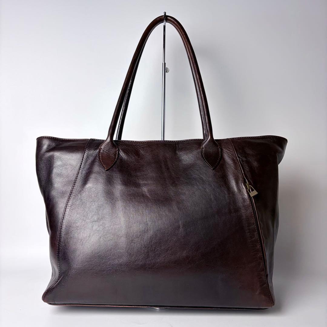 マザーハウス 　アンティークキャリア　 トートバッグ　A4可　PC可　ビジネス