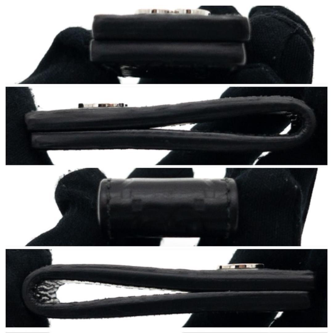 【超極美品】GUCCI マネークリップ　GGドリアン　レザー　黒