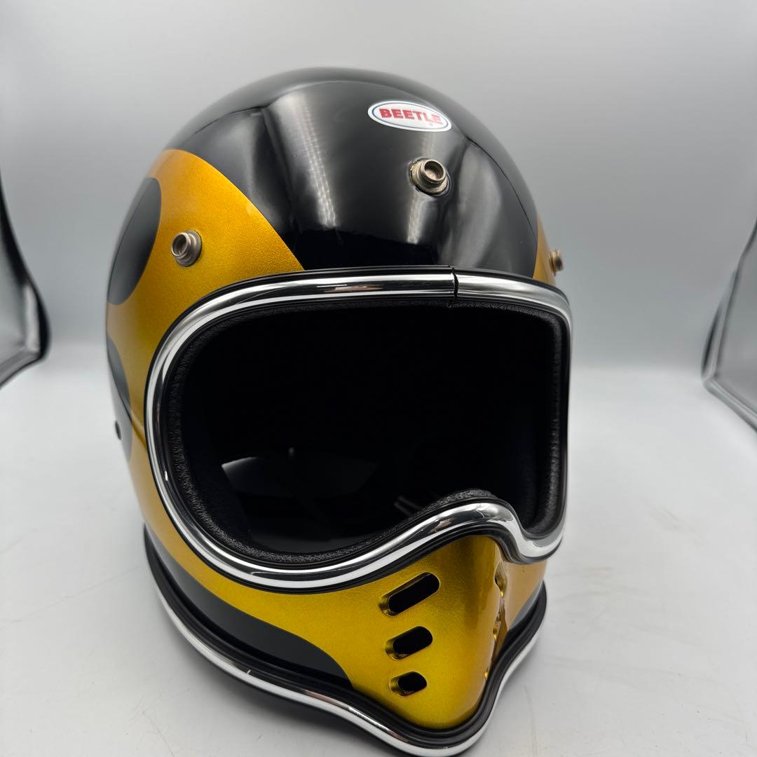 BEETLE ジェットヘルメット ブラック/ゴールド