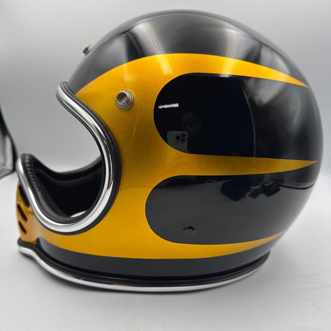 BEETLE ジェットヘルメット ブラック/ゴールド
