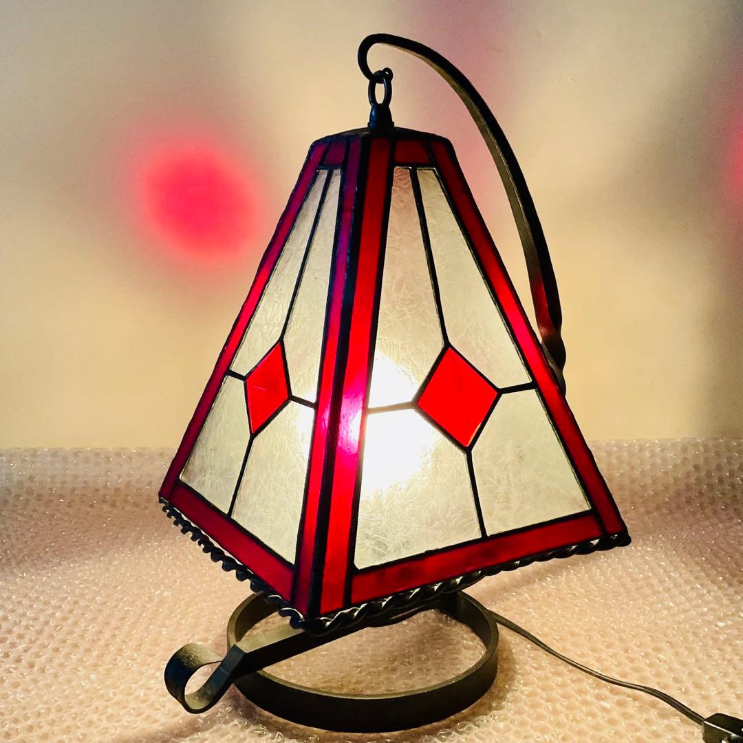 ⭐️がんも様 御専用⭐️【美品】和机 飾り台 唐木透かし彫り 着せ替えシェード