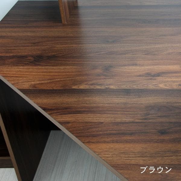 【新品・送料無料】ローデスク3点セット 85cm幅 デスク+ラック+チェスト