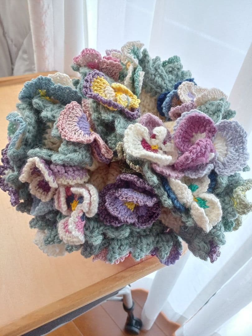 パンジーのブーケブランケット(参考商品)