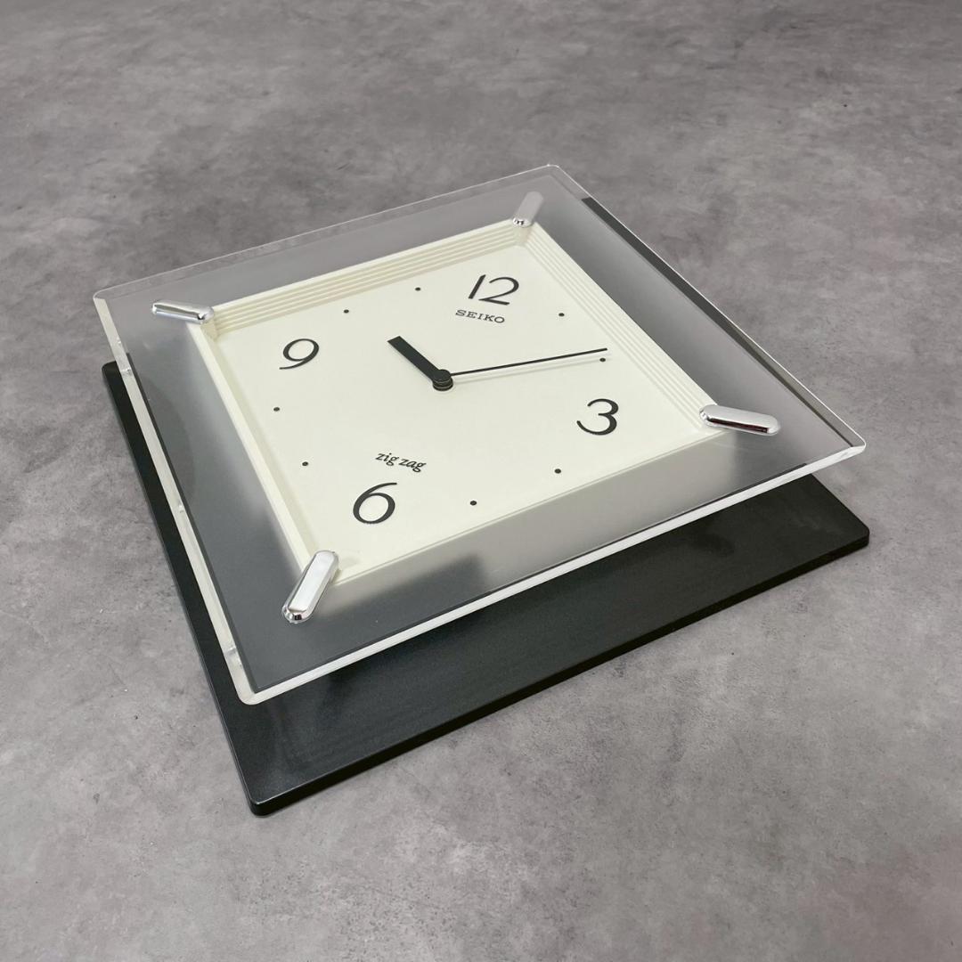 未使用 SEIKO ウォールクロック 壁掛け時計 ポストモダン ヴィンテージ