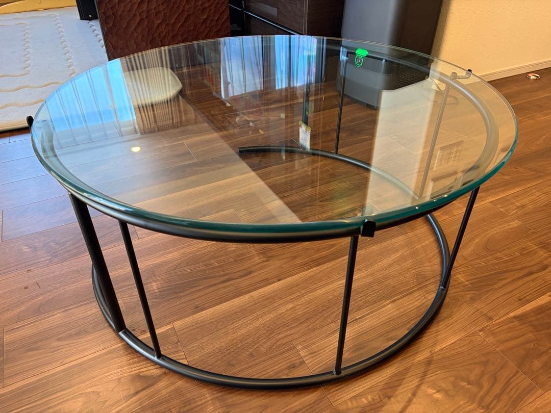 【HUKLA】フクラ リビングテーブル ガラステーブル TMRB Lサイズ