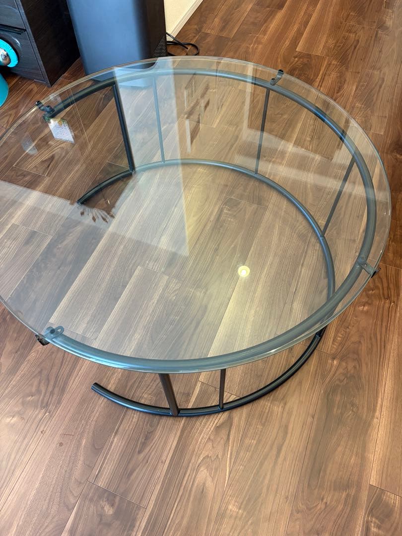 【HUKLA】フクラ リビングテーブル ガラステーブル TMRB Lサイズ