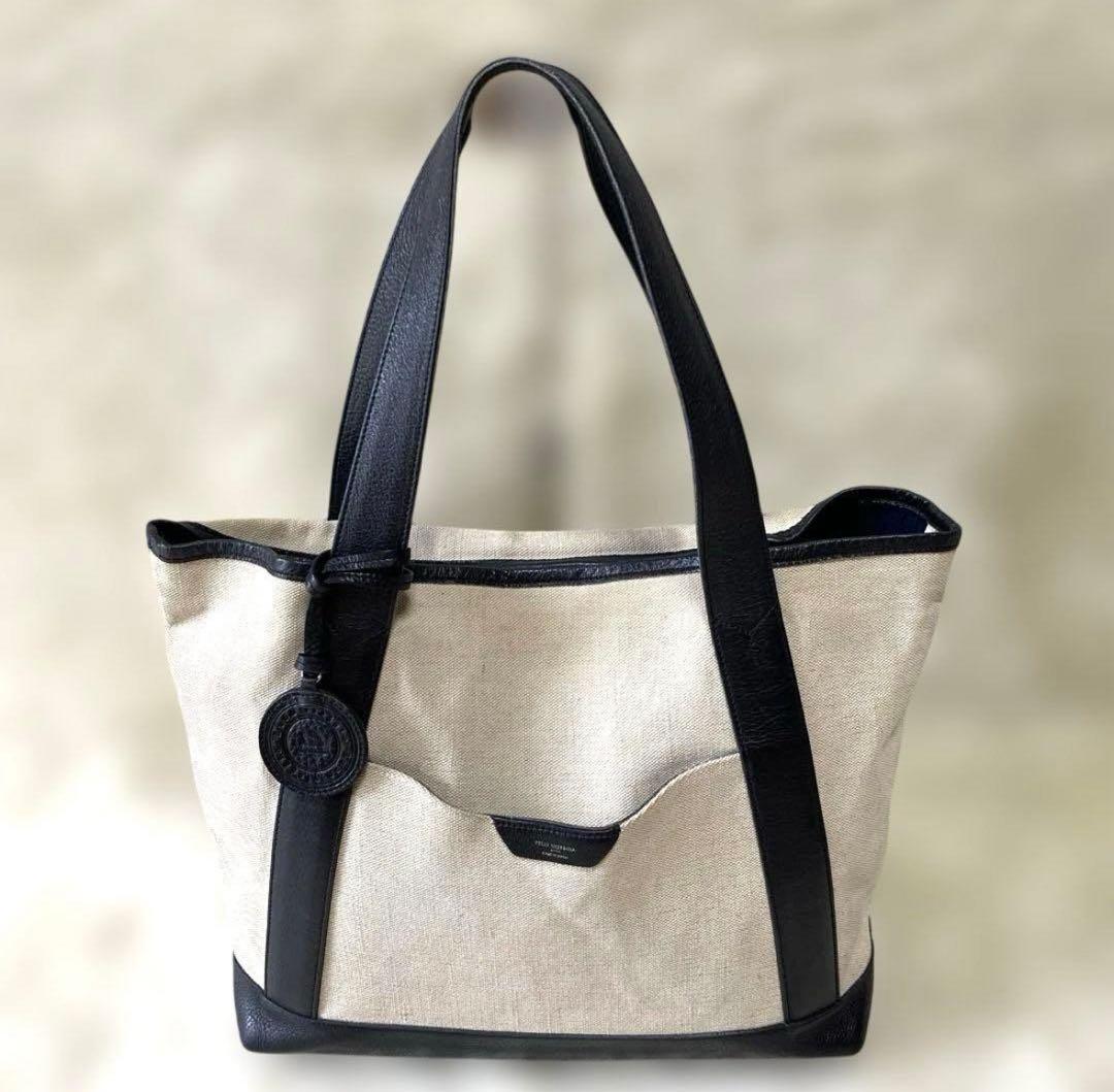 PELLE MORBIDA　ペッレモルビダ　トートバッグ　キャンバス　A４可能