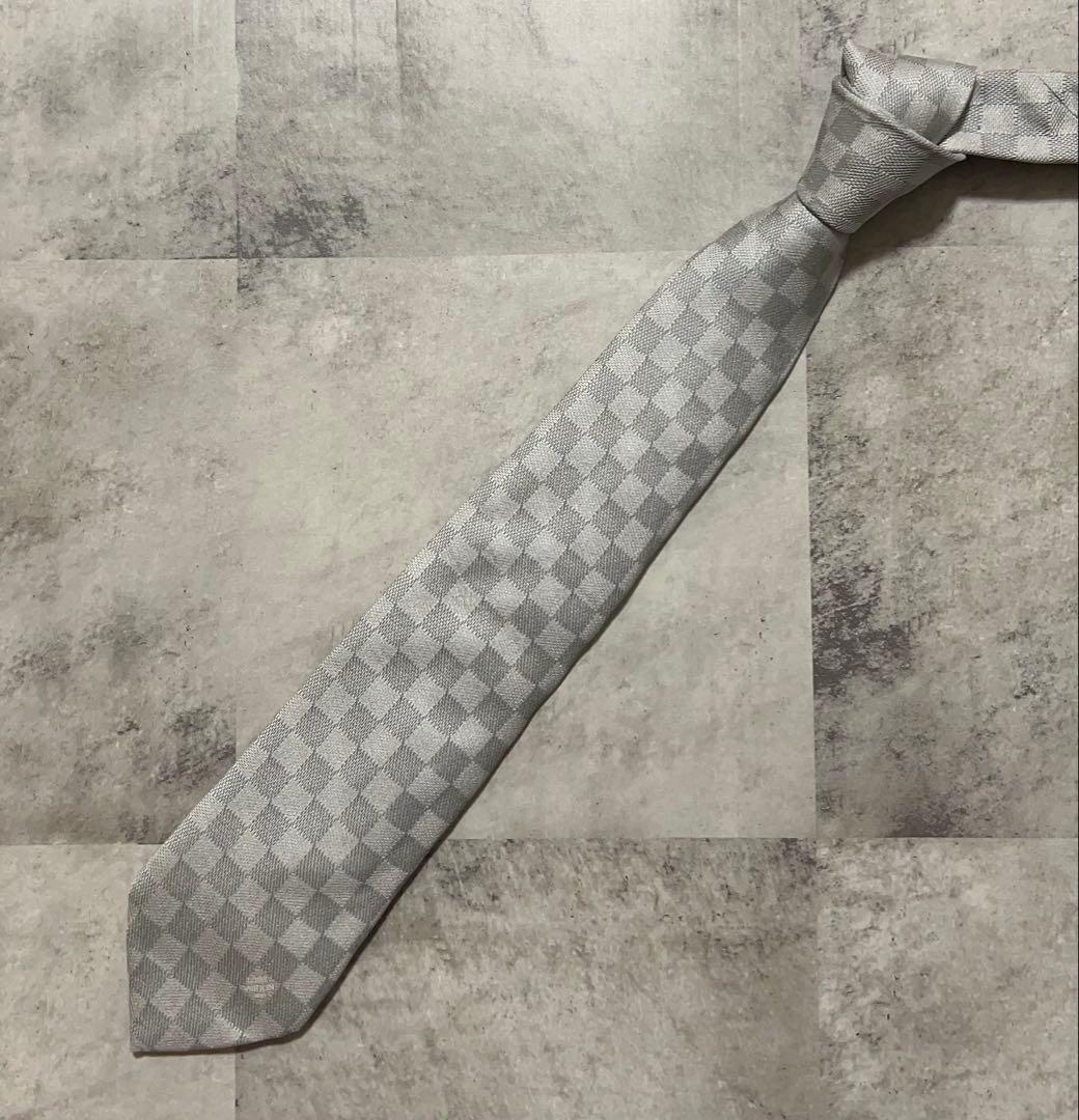 LOUIS VUITTON ネクタイ ハイブランド ダミエ柄