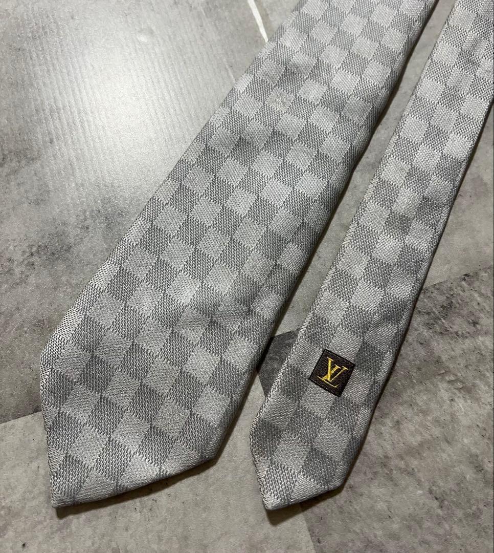 LOUIS VUITTON ネクタイ ハイブランド ダミエ柄