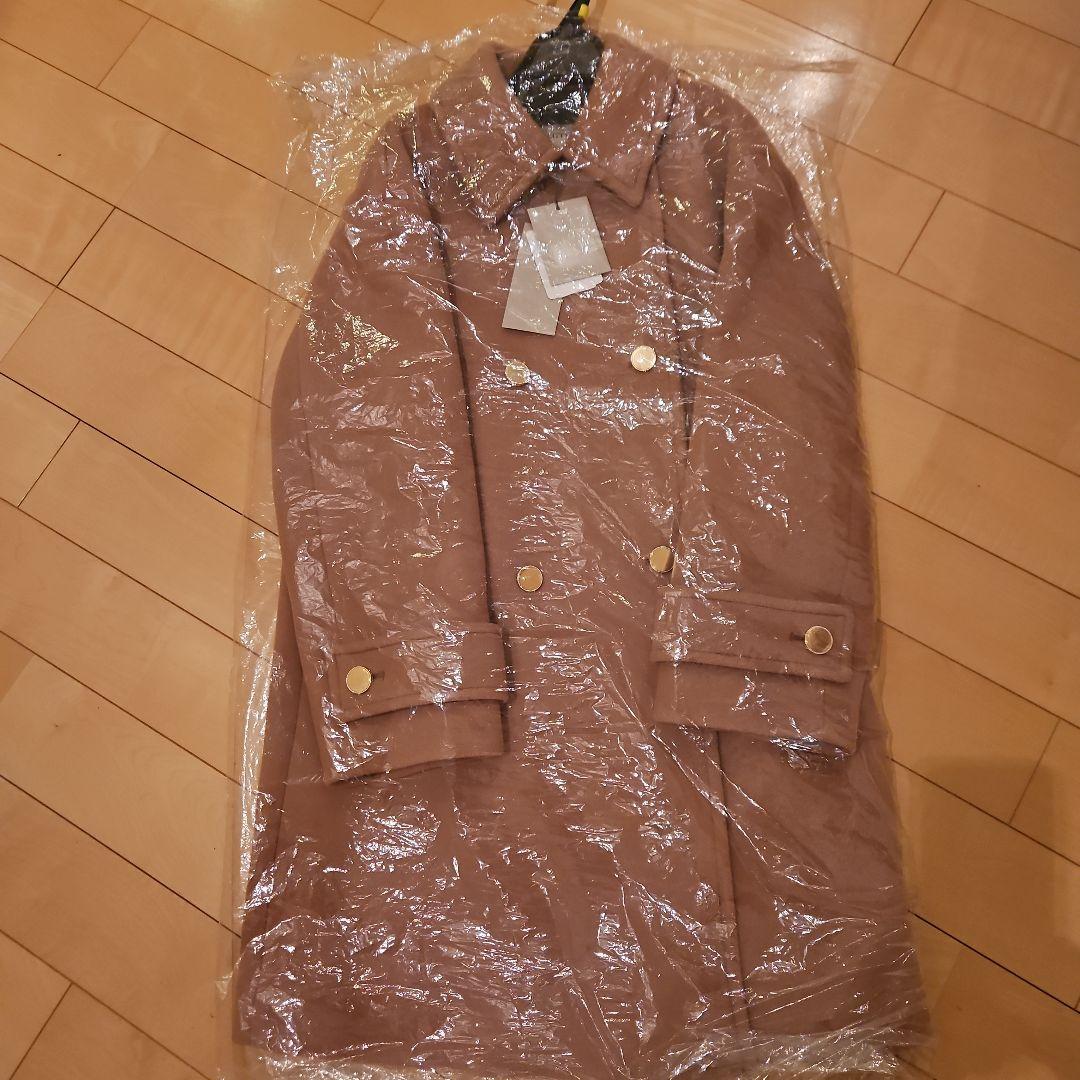 JUSGLITTYスタンダードPコートキャメル 2025新品タグ付き